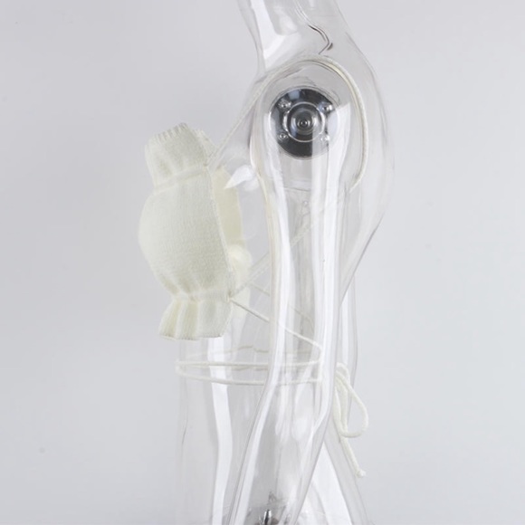 White knit bandeau ruffle top strap detail size xs - Picture 11 of 11